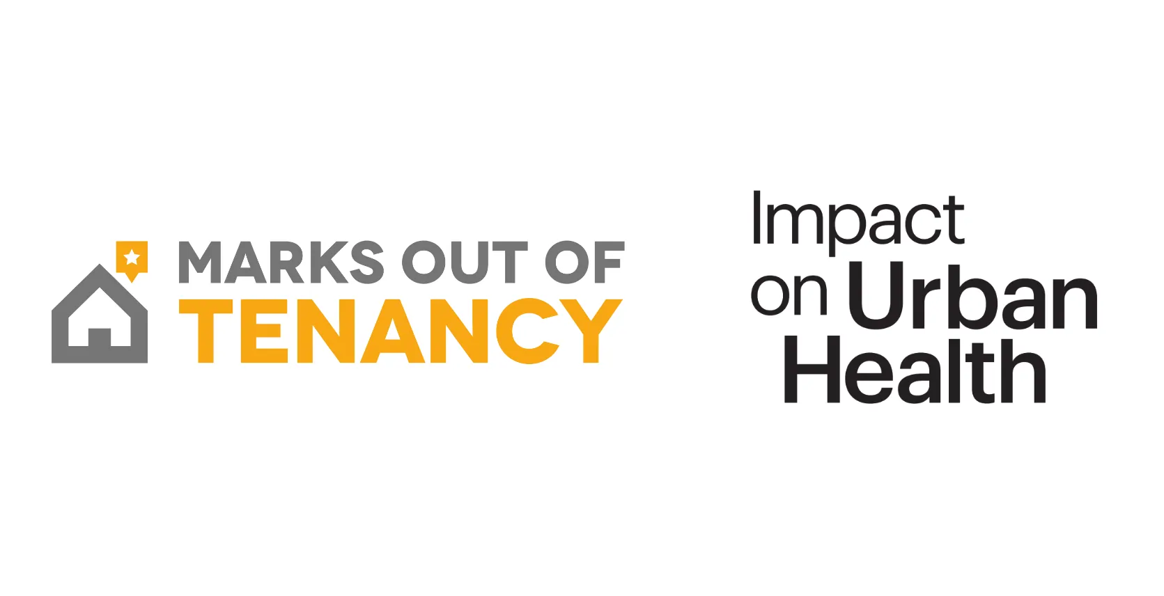 Marks Out Of Tenancy alongside Impact on Urban Health logo